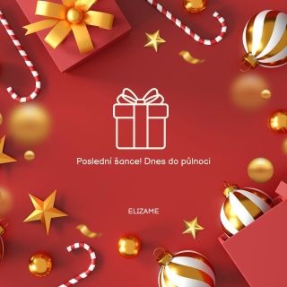 🎁 Poslední šance! Dnes do půlnoci 🎁 Chcete mít dárek pod stromečkem včas? 🌟 Pak neváhejte! 🕛 Dnes do půlnoci je poslední...